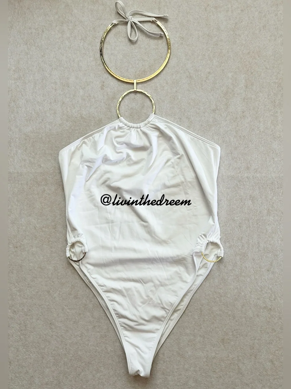 Beach Bunny Jill Collar One Piece swimsuit SZ L
